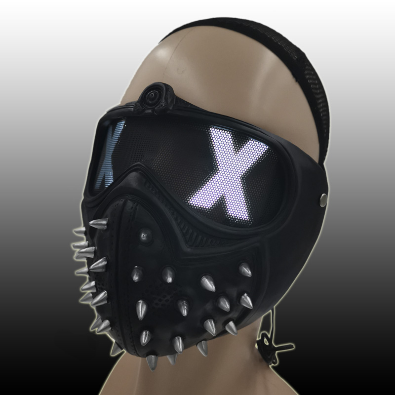 mad max rave mascarilla led iluminado