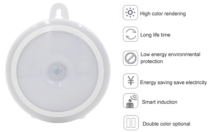 luz led con detección de movimiento