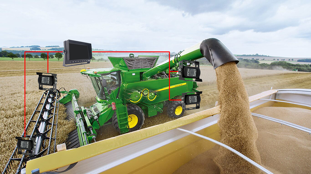 cámaras de marcha atrás vehículos maquinaria agrícola