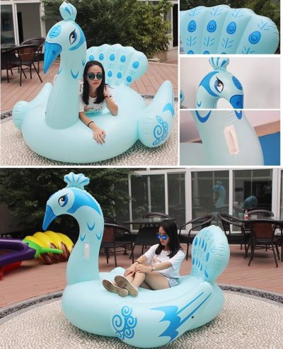 pav azul inflable